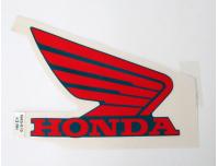 Image of Fuel tank Honda wing emblem, Left hand. For tank Colour code B-154B