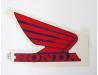 Fuel tank Honda wing emblem, Left hand. For tank Colour code B-154B