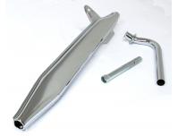 Image of Exhaust silencer and down pipe set
