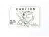 Battery caution label (Up to Frame No. CB400F 1056882)