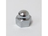 Image of Shock absorber chrome mounting nut, lower left