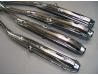 Image of Exhaust silencer and down pipe set of 4